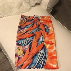 ⚜️Clover Canyon Tropical Floral Pencil Skirt S⚜️